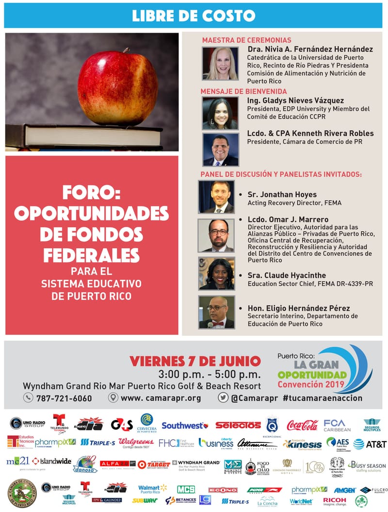 Foro: Oportunidades de Fondos Federales para el Sistema Educativo de Puerto Rico