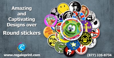 Amazing and Captivating Designs over Round Stickers