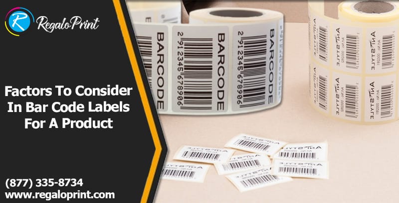 Factors To Consider In Bar-Code Labels For A Product