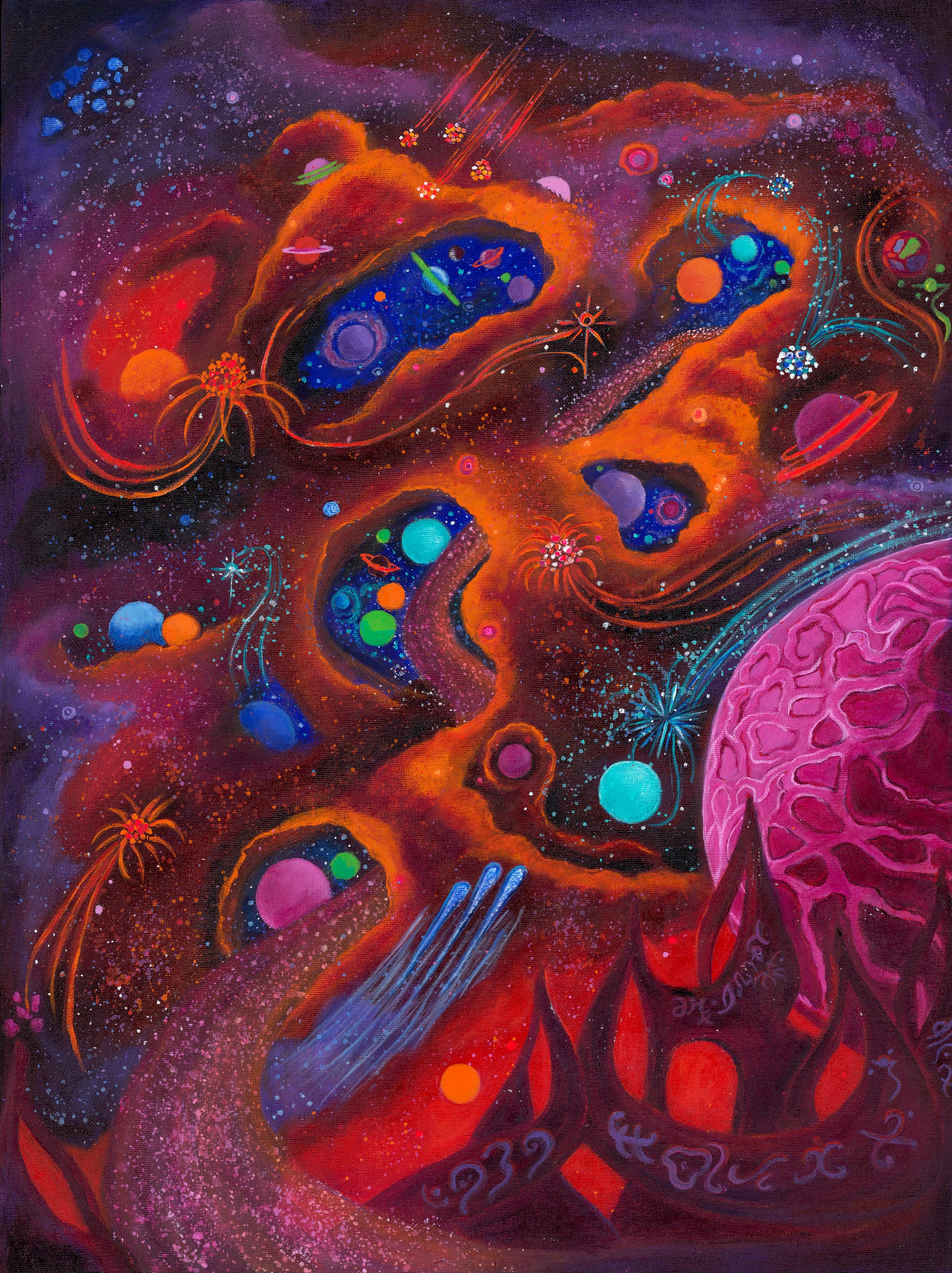 Nebulaic windows in deep space