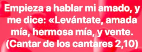 Ven del Líbano – Cantar de los Cantares 4,8ss