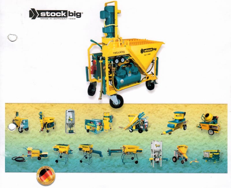 >stockbig® PLASTERING MACHINES