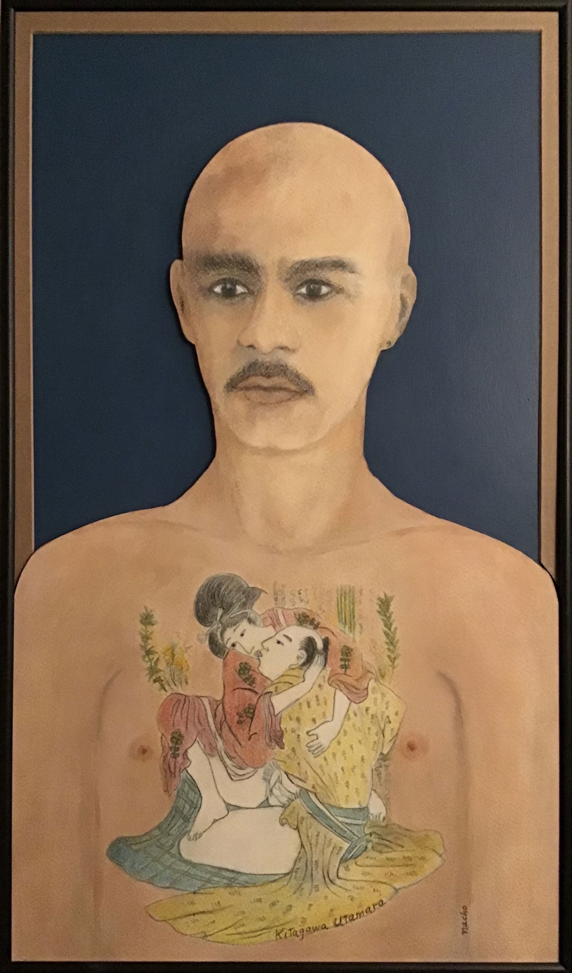 Kitagawa Utamara tattoo on young man