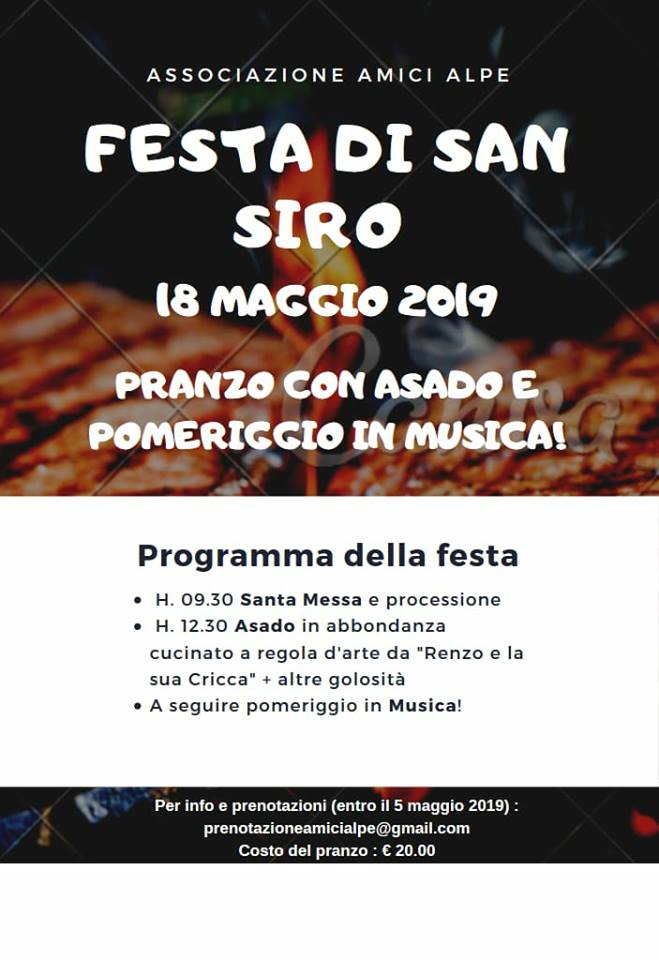 Festa di San Siro ad Alpe (GE)
