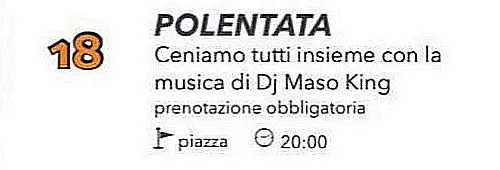 Polentata e musica di DJ Maso King