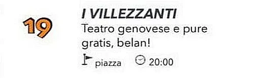 Commedia in genovese de “I Villezanti”