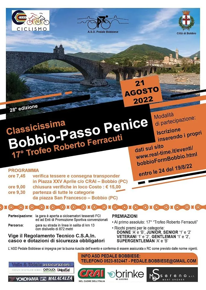 28ª Classicissima Bobbio – Passo Penice