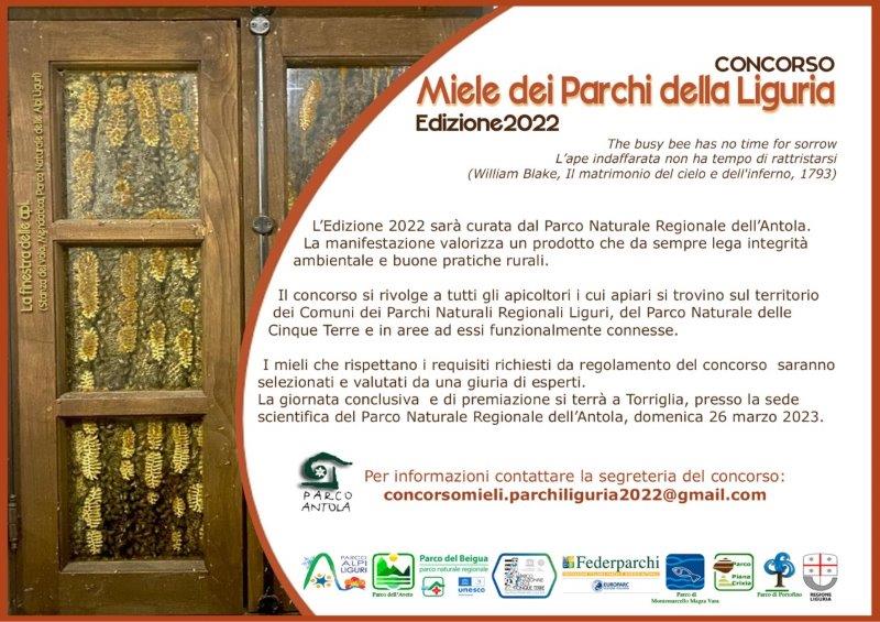 Concorso Mieli dei Parchi della Liguria 2022