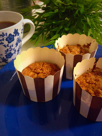 מאפינס גזר כ-100 קלוריות ליחידה