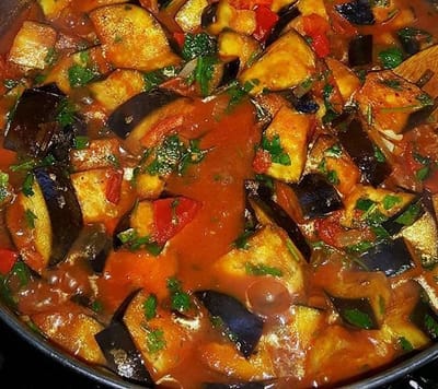 סלט חצילים מרוקאי