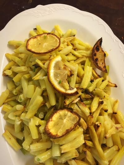 שעועית צהובה בתנור