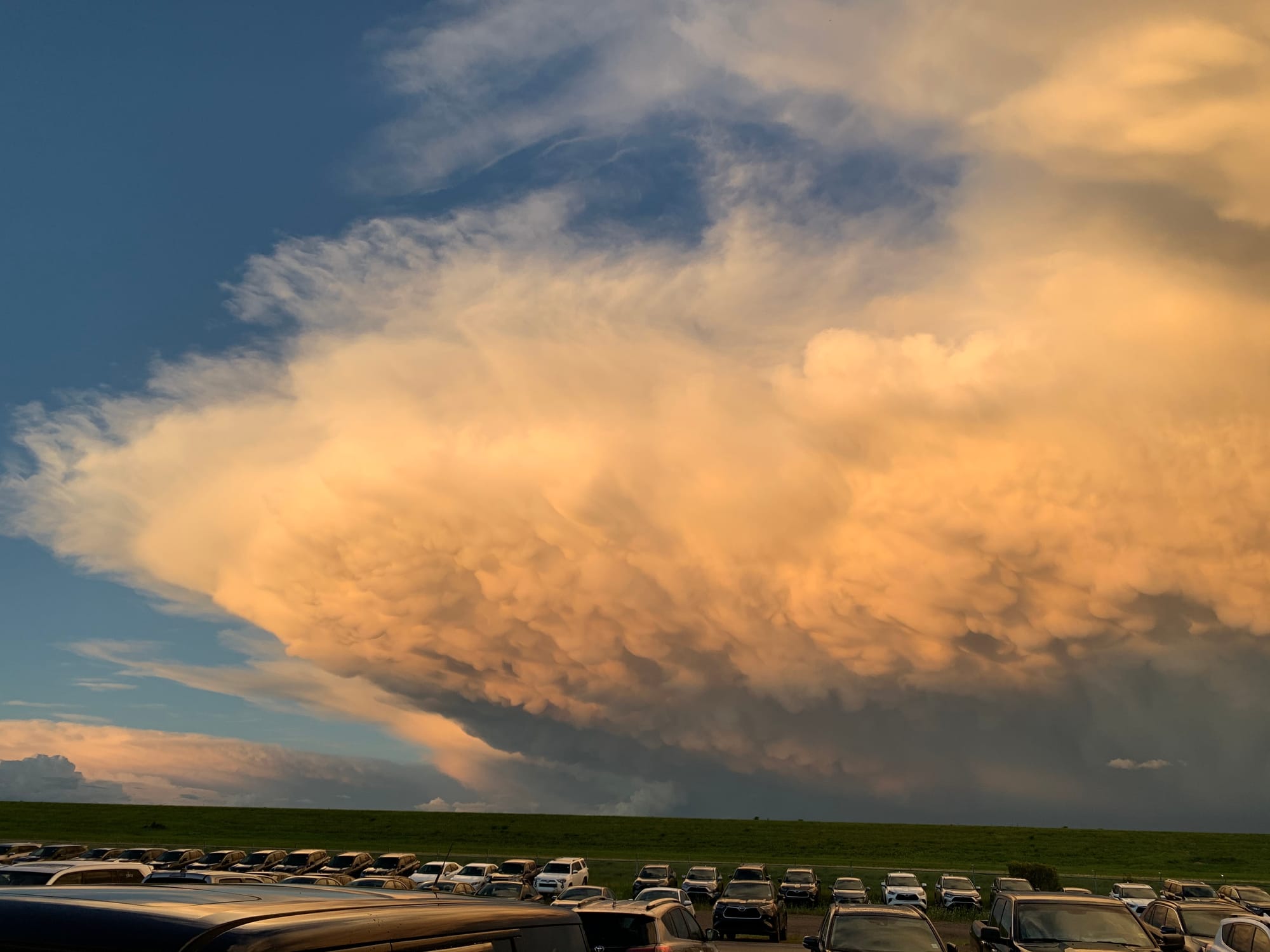 Watching the July 2020 storm, still working on the vehicle’s damaged in June