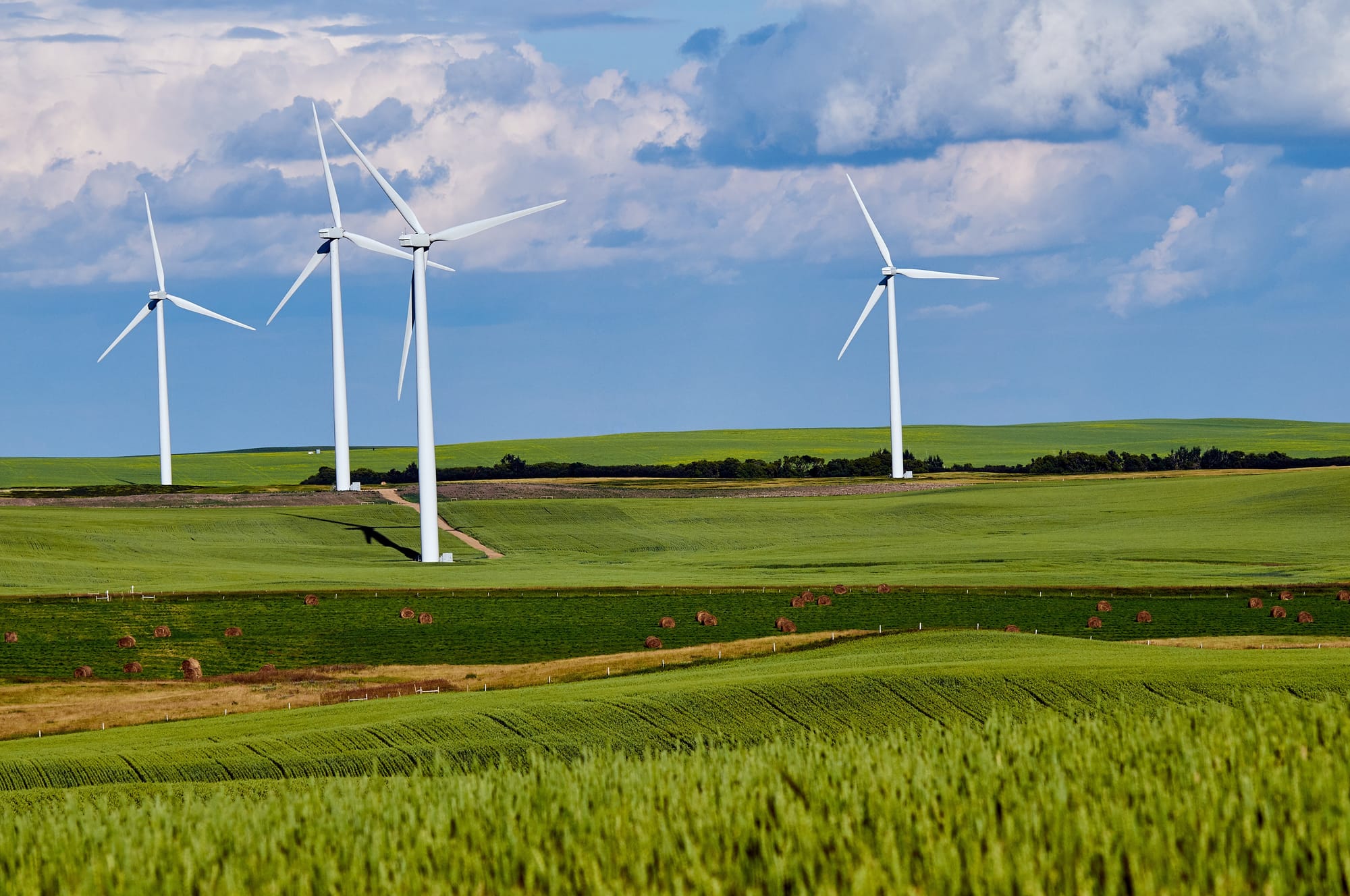 Natural source of electricity by using wind turbines