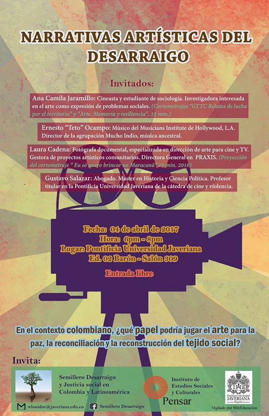3er conversatorio "Narrativas artísticas del desarraigo"