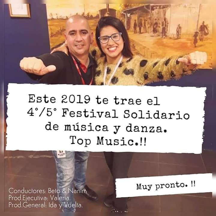 Prepárate llega el 4° Festival Solidario de música y danza "Top Music"