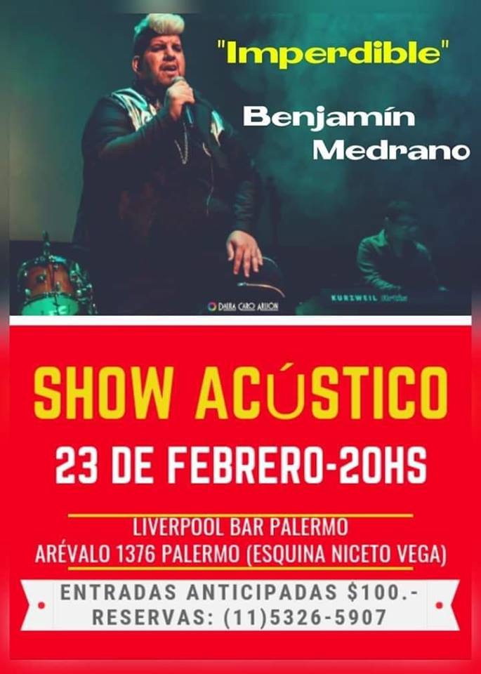 Benjamín Medrano, acústico.