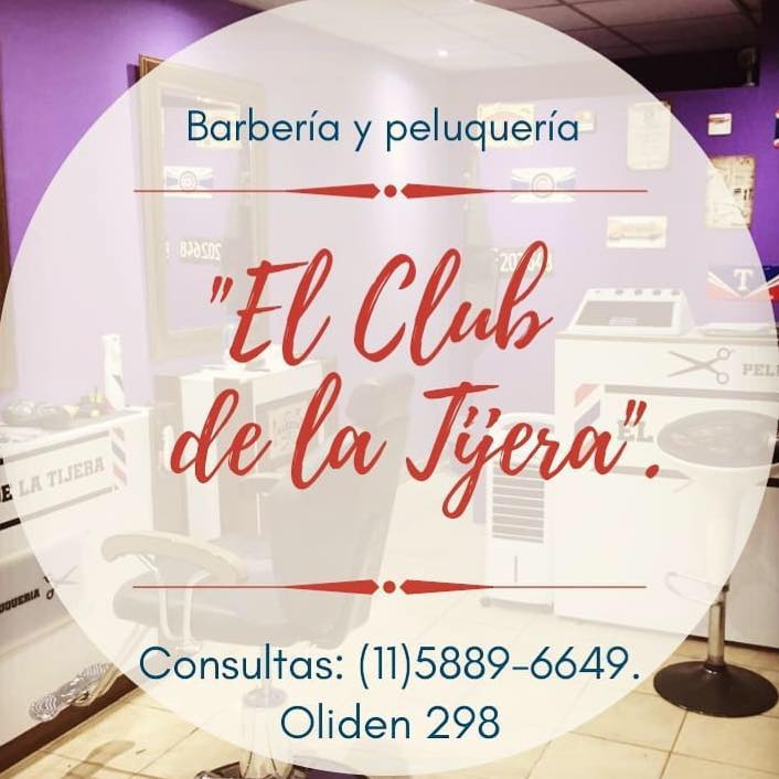 Barbería y peluquería... "El Club de la Tijera".