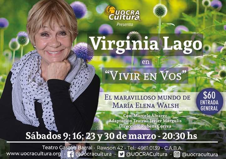 Virginia Lago en "Vivir en vos".