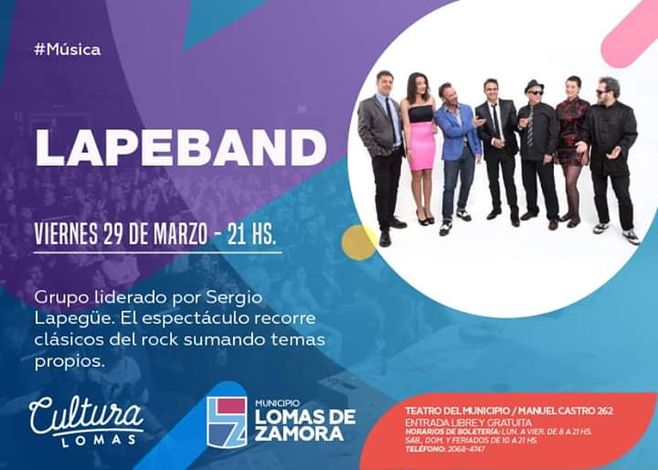 Sergio Lapegüe se presenta en el sur de Buenos Aires.