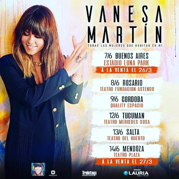 Espectacular gira en Argentina, Vanesa Martín.