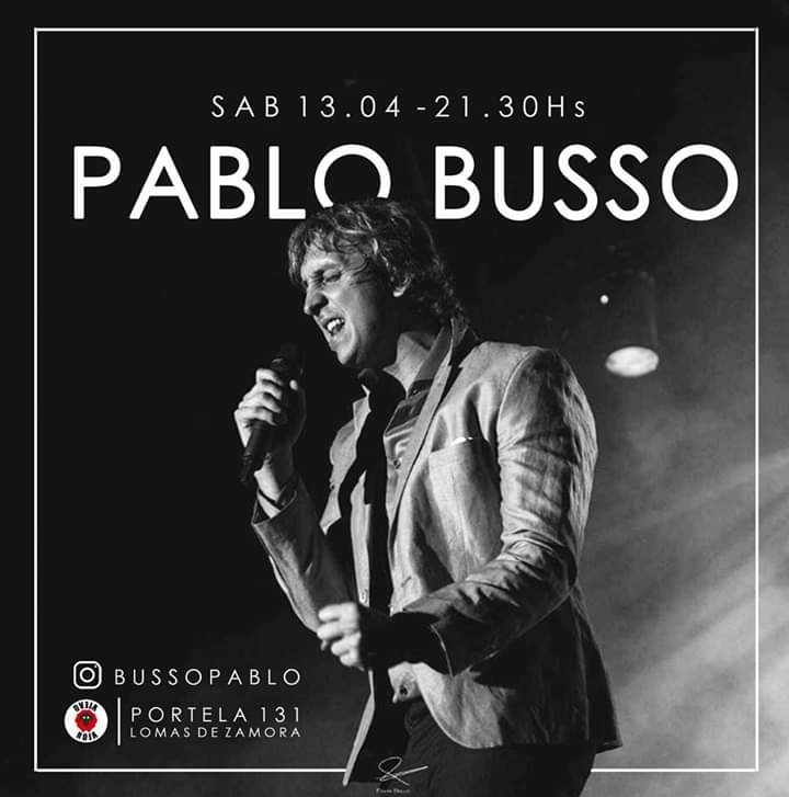 Pablo Busso con su gran show.