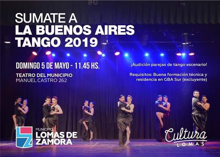 Sumate a La Buenos Aires Tango 2019.