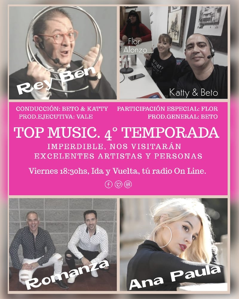 Imperdible próximo programa Top Music.!!