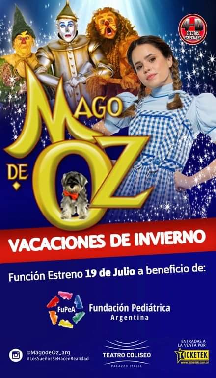 LLEGA AL TEATRO COLISEO, EL MAGO DE OZ!