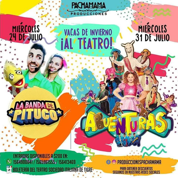 Vacas de invierno en el teatro Sociedad Italiana de Tigre.