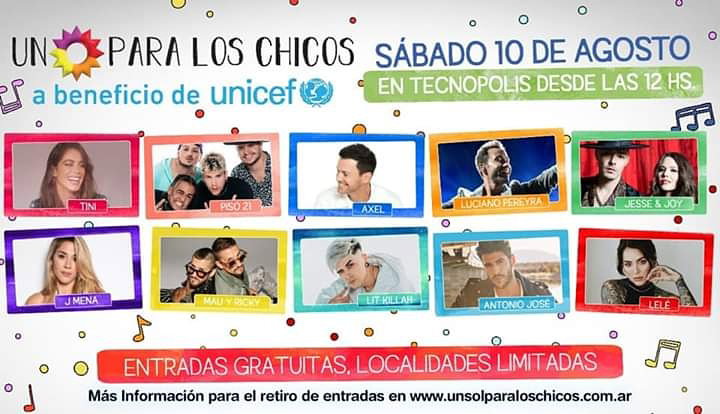 ¡Ya están confirmados los shows musicales de #UnSol2019!