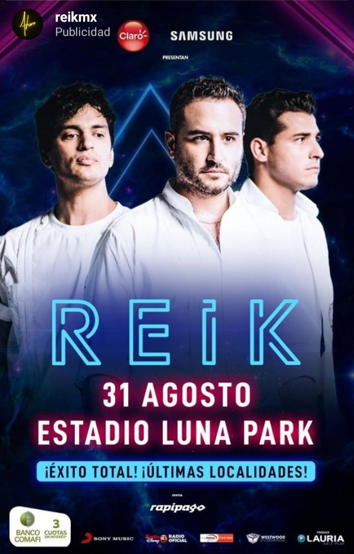 Argentina! Nos vemos el 31 de Agosto en el Luna park!!