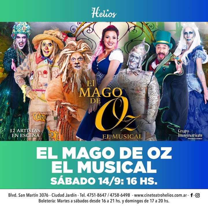 El Mago De Oz, un musical para toda la familia.