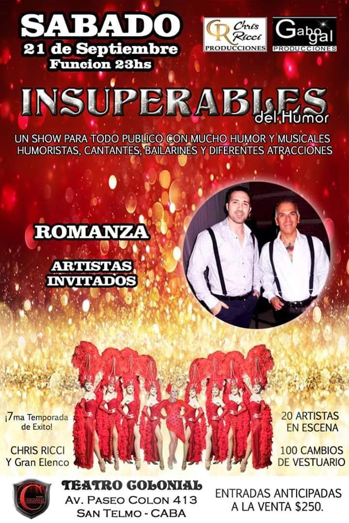 Volvió Insuperables del humor y porsupuesto vuelve Romanza.
