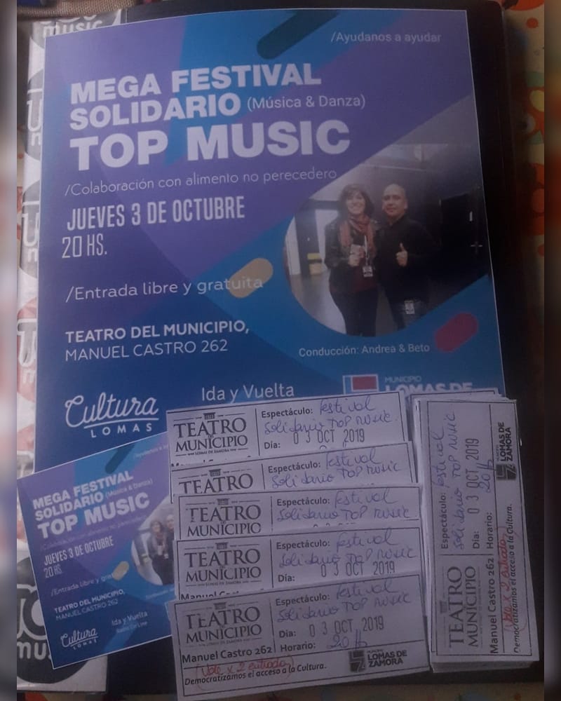 Cada vez falta menos y nuevamente te pedimos que nos ayudes a ayudar.!!   Mega Festival Solidario "Top Music".!!