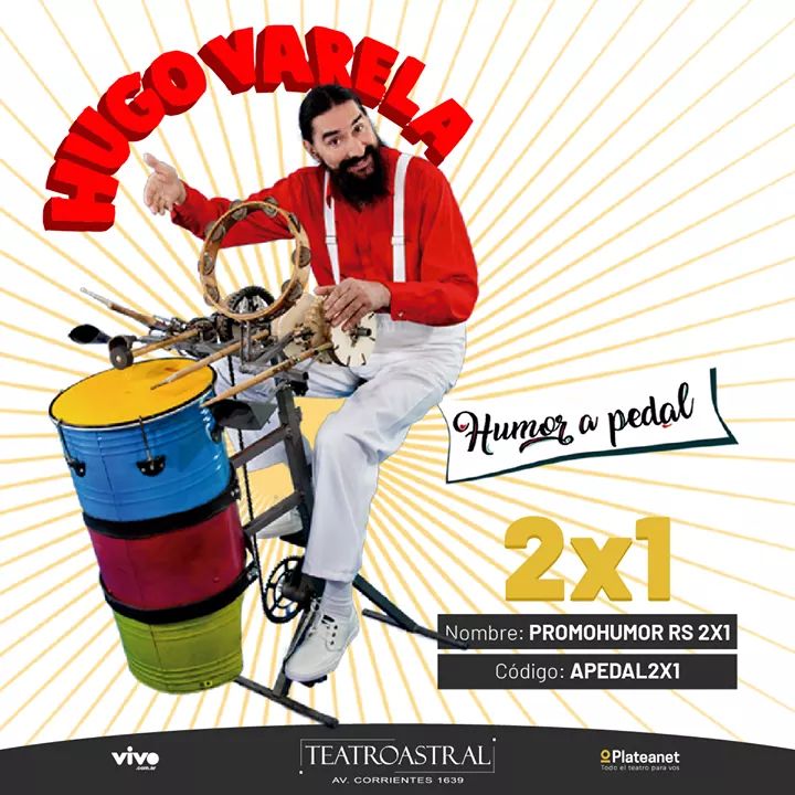 ¡Imperdible promo! Hugo Varela llega al Astral.