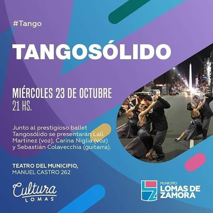 Tango Solido se presentará en Lomas de Zamora con un show excelente, nuestra danza y nuestra música.
