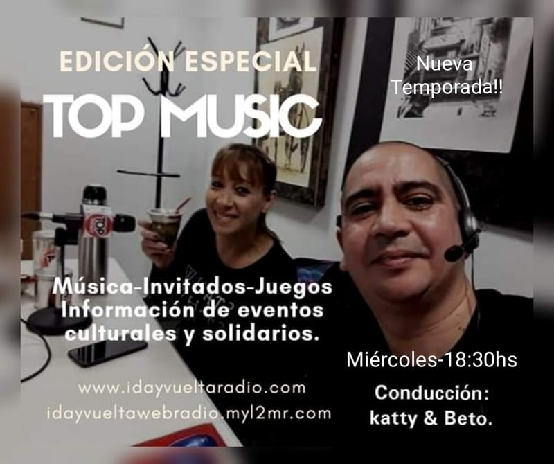 Prepárate el próximo Miércoles 30 de Octubre, Especial Top Music, 18:30hs en vivo.!!