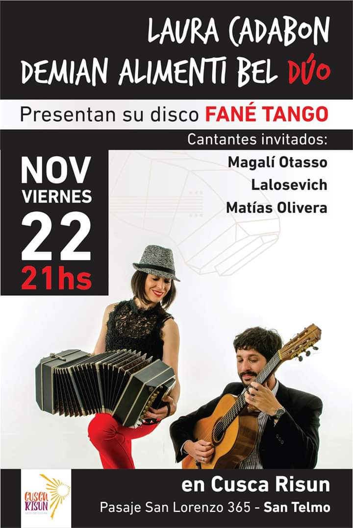 El 22 de Noviembre presentamos "Fané Tango".