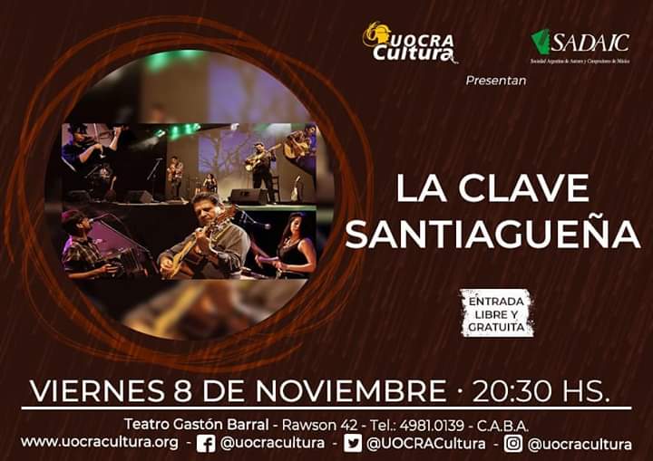 Una noche a puro folklore y tradición! LA CLAVE SANTIAGUEÑA.