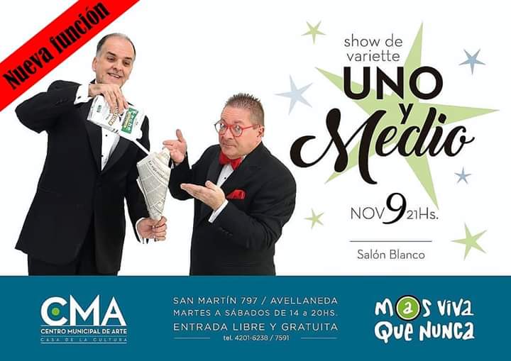 A pedido del público nueva función en el CMA de Avellaneda.