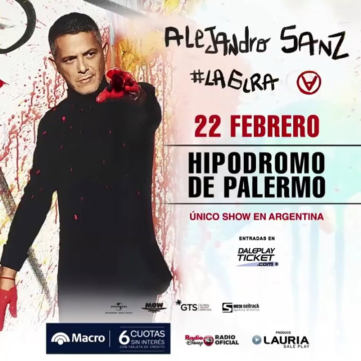 Alejandro Sanz Único show en Argentina.