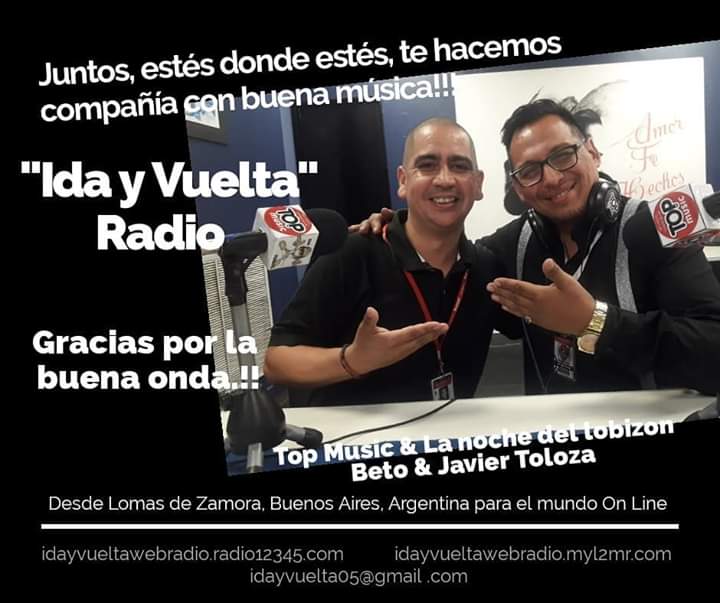 Fue un placer tener y compartir el programa "Top Music" con un grande, con un excelente profesional y persona.