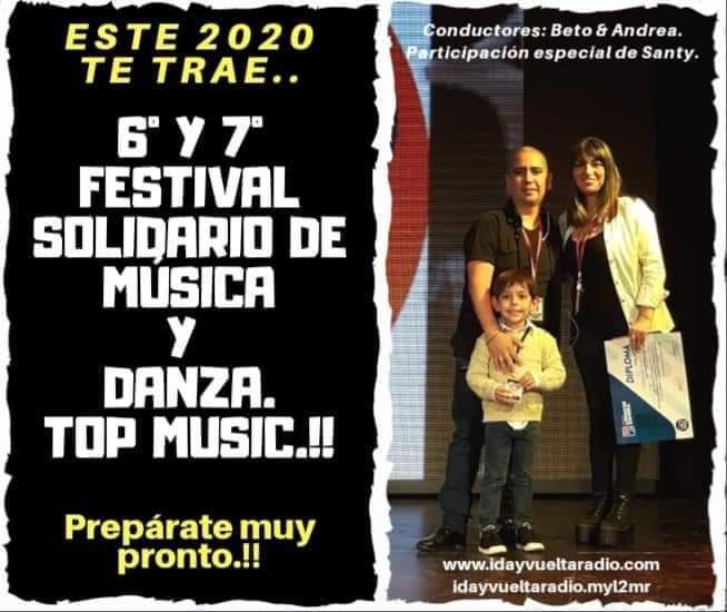 Prepárate este 2020 llegan el 6° y 7° Mega Festival Solidario de música y danza.