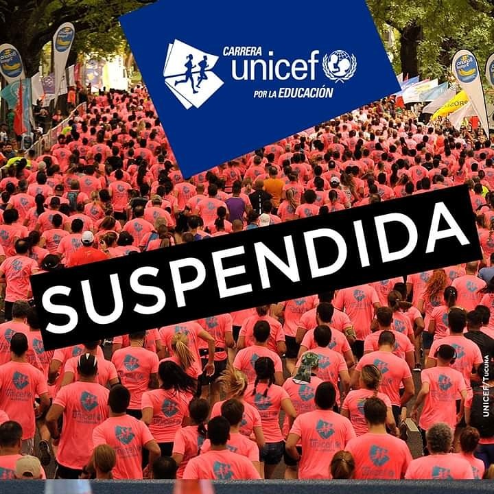 Carrera UNICEF Suspendida!!