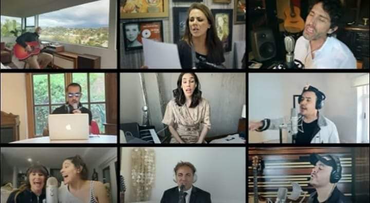 Belinda, Cristian Castro y Gloria Trevi se sumaron con más artistas para una versión de "Resistiré".