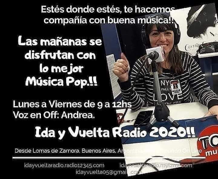 Disfrutamos de Lunes  a Viernes de 9 a 12hs la mejor música Pop, junto a Andrea y un excelente equipo de Producción.