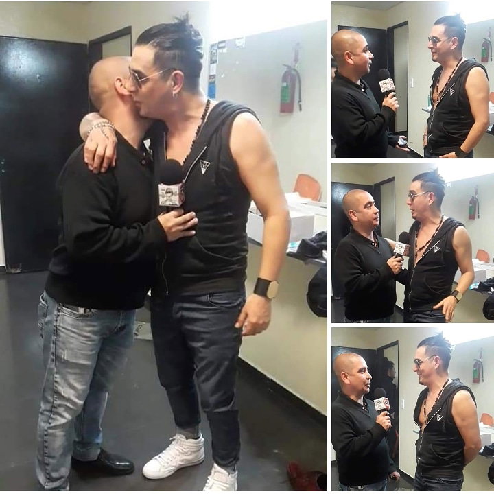 Buenos momentos! Entrevista, móvil en vivo desde camarines del Teatro del Municipio de Lomas.