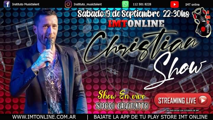 Hace rato que no hago un vivo asi que si lo vamos a hacer hay que hacerlo bien! Christian Show!