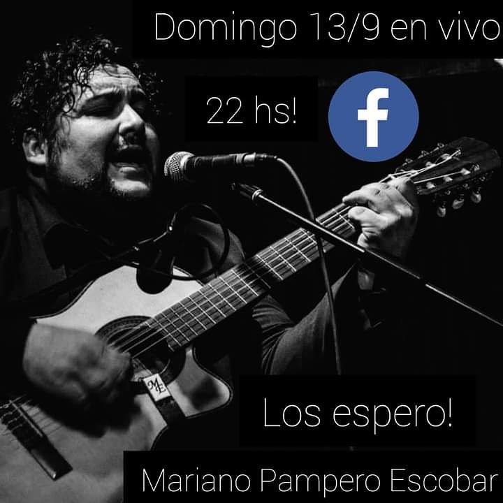Gran show, Mariano Escobar en Facebook!