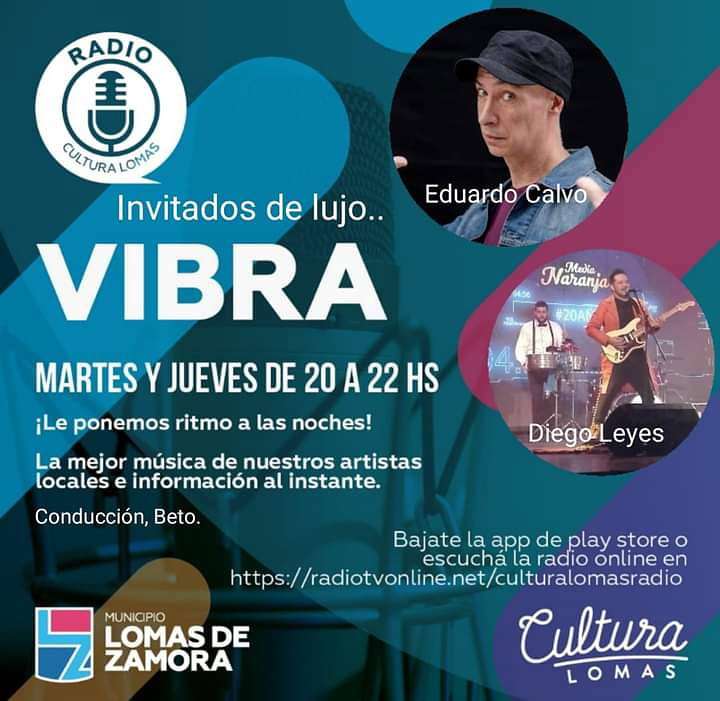 En Vibra hoy podes disfrutar entrevistas de lujo.